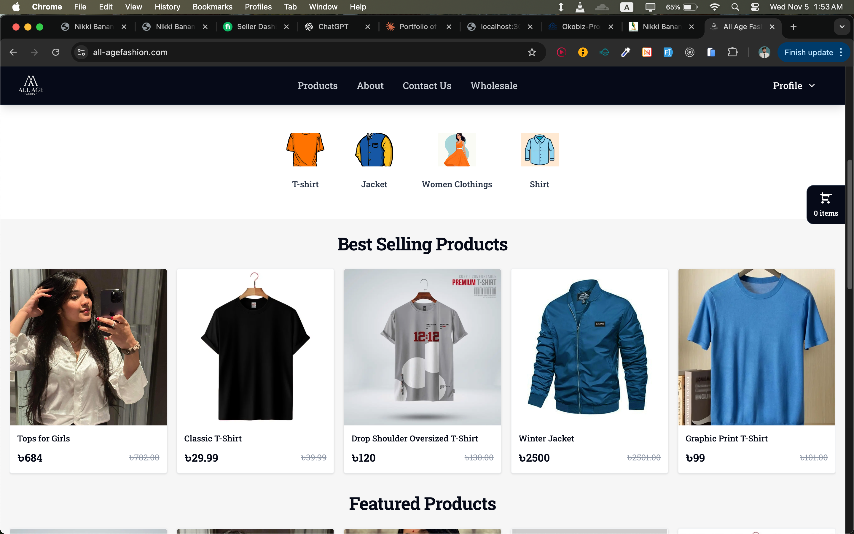 All Age Fashion E-commerce